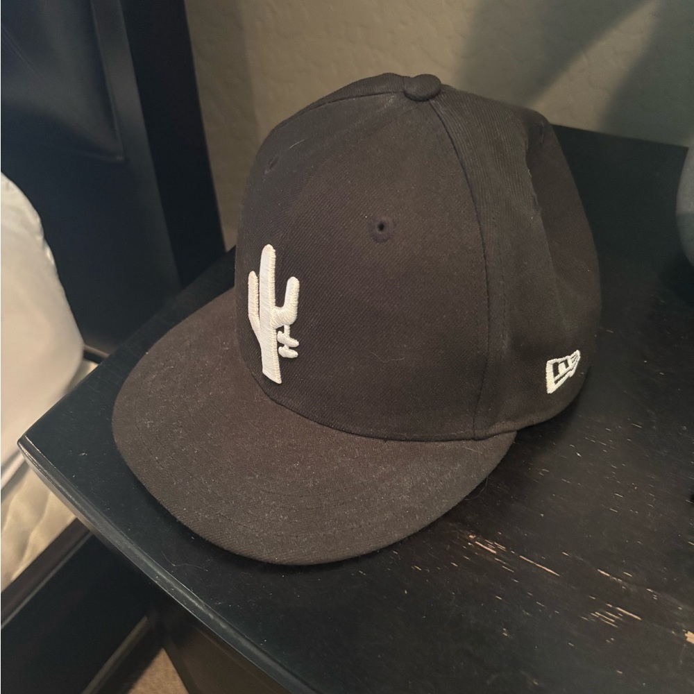 New Era Black Kids Hat with White Cactus